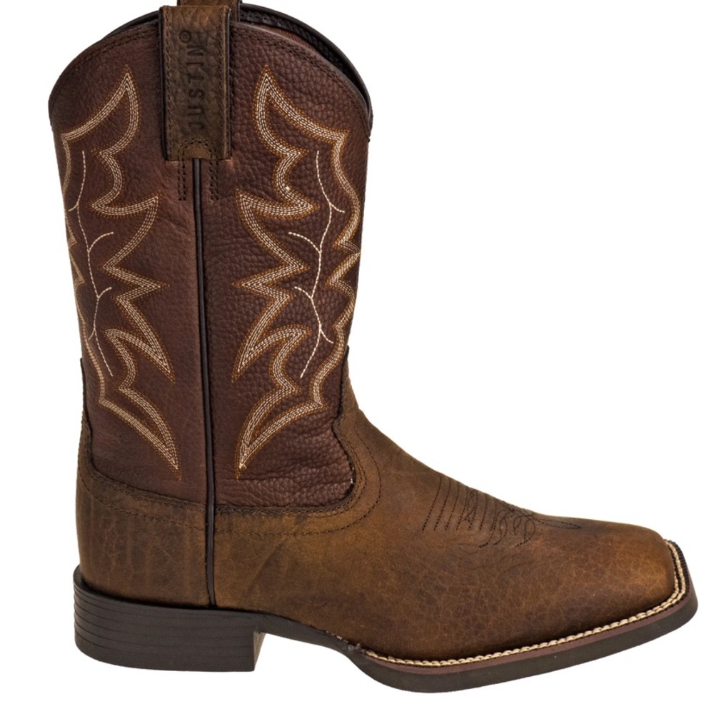 Justin Boots: 7222 Dark Brown 11 - Inch Chet Cowboy Boots Size 11D Comfortable